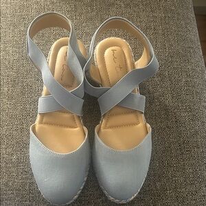 Women's Blue Espadrille Sandals